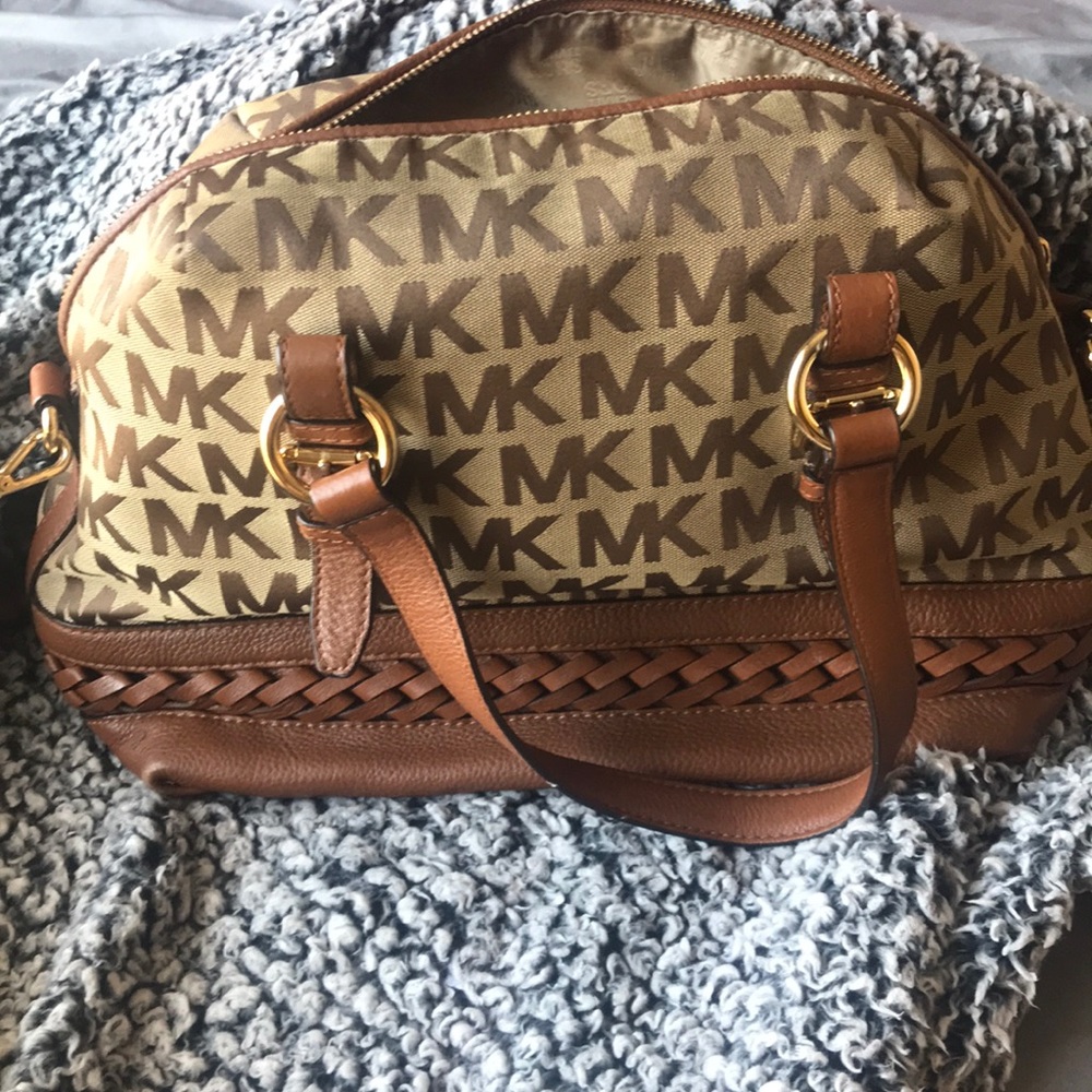 Brown and gold Michael Kors bag